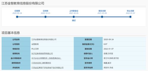 金智教育科創(chuàng)板IPO折戟 歷時十月終以“終止注冊”落幕，人工智能基礎軟件開發(fā)前景何去何從？